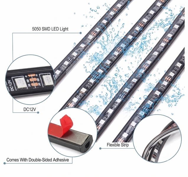 LED-подсветка днища автомобиля с пультом GHT-0032 фото